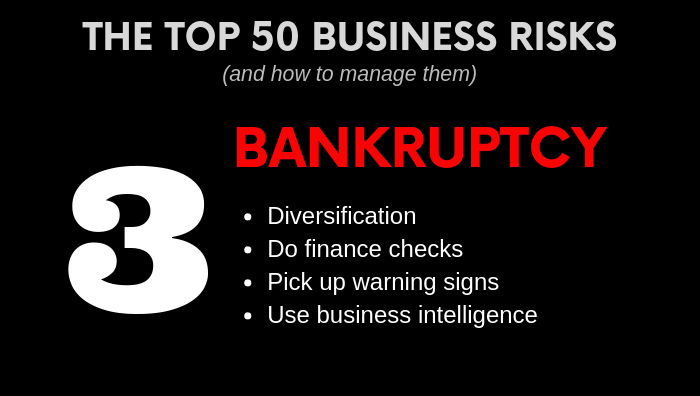 Top Business Risk - Bankruptcy - how to manage it