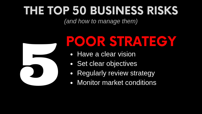 Top Business Risk - Poor Strategy - how to manage it